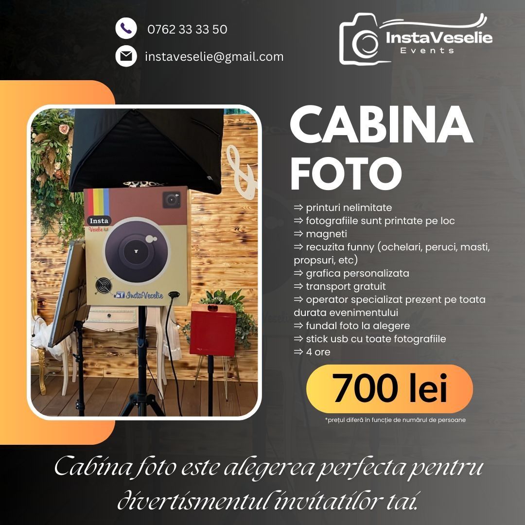 Cabina Foto - Photo Booth Evenimente