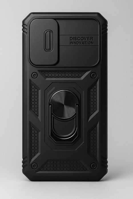 Удароустойчив калъф с капак за камера и стойка за Samsung S25 Plus