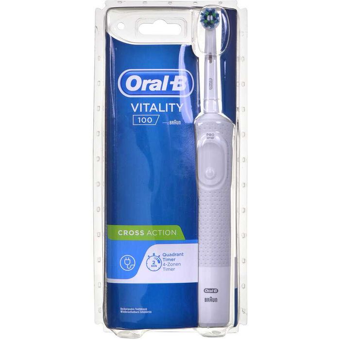 SIGILATA Periuta de dinti Braun D100 Vitality CrossAction Alb