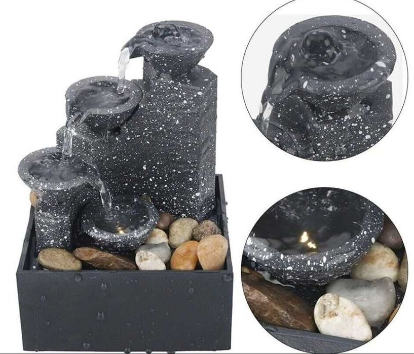 Красив артезиански декоративен фонтан 3в1