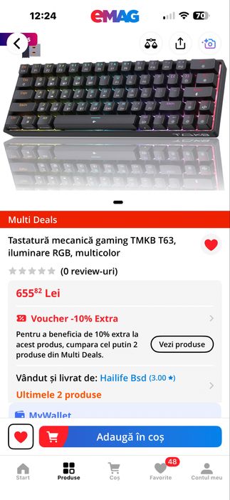 Tastatura Gaming Mecanica Silentioasa