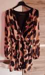 Rochie animal print din voal Uk10