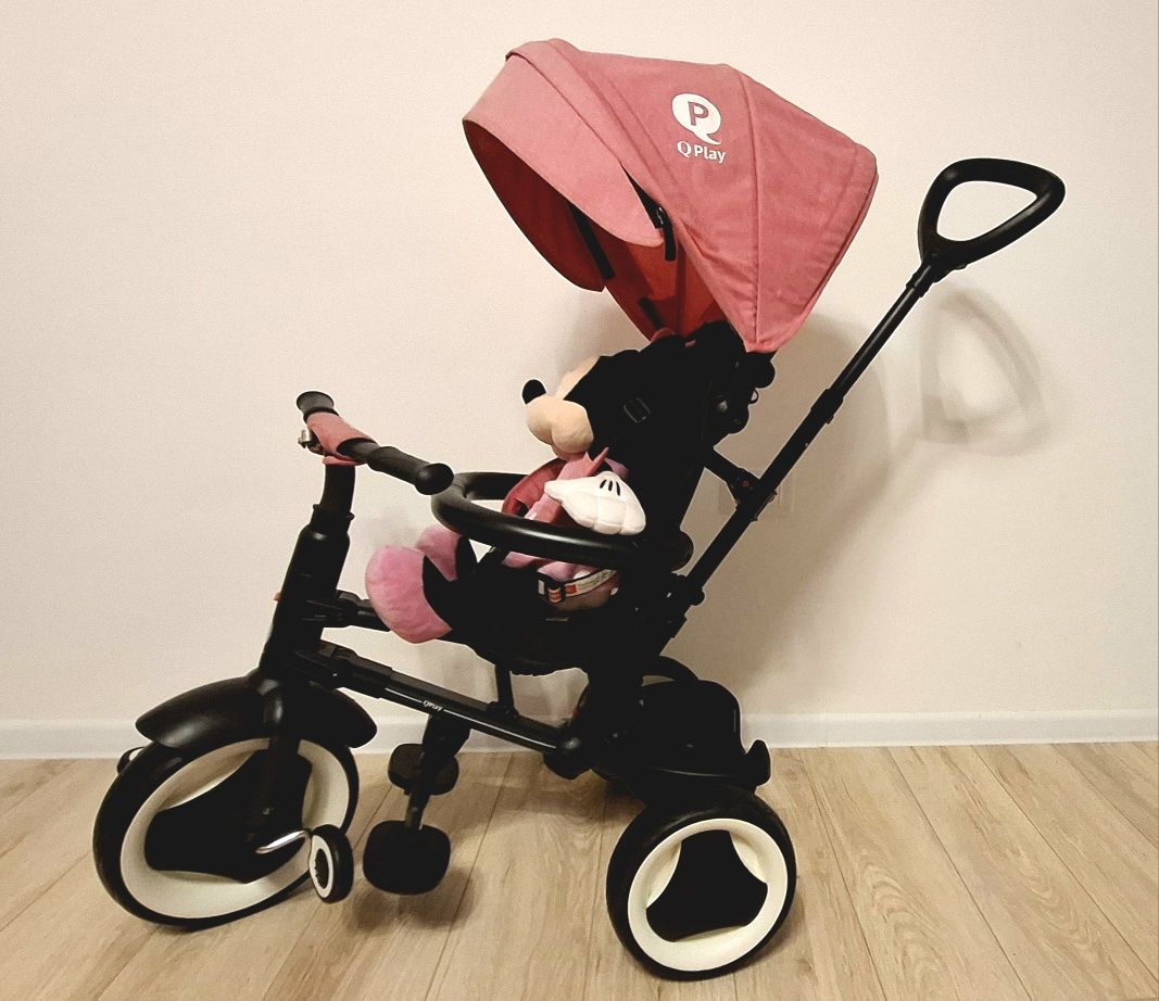 Tricicleta pliabila, roz pentru copii 12-36 luni, roz