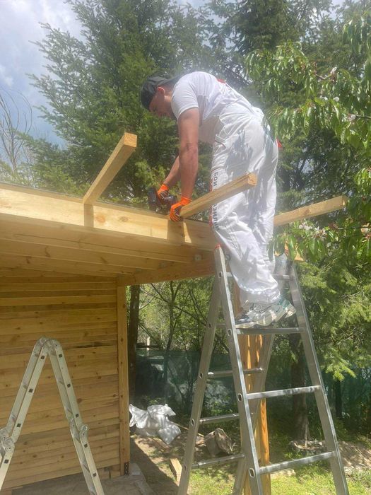 Монтаж на термопанели / сандвич панели /изработка на навеси и халета