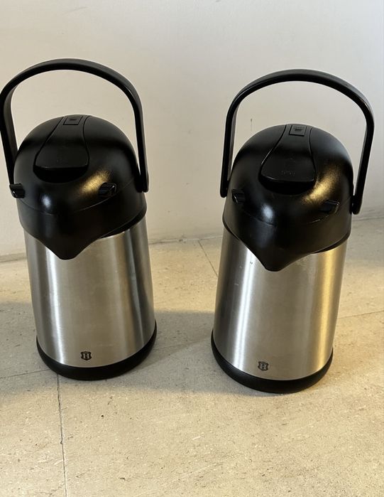 Termos cu pompă 1.9 litri inox păstrează cald sau rece