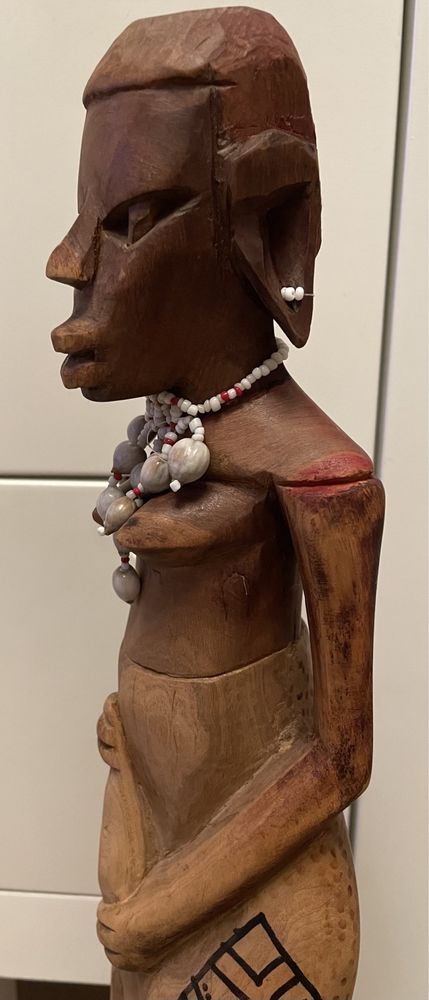 Statueta africana din lemn de abanos-46 cm -