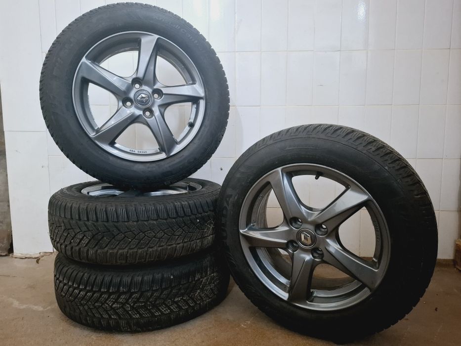 Set 4jante + anvelope  renault originale 4x100 r16