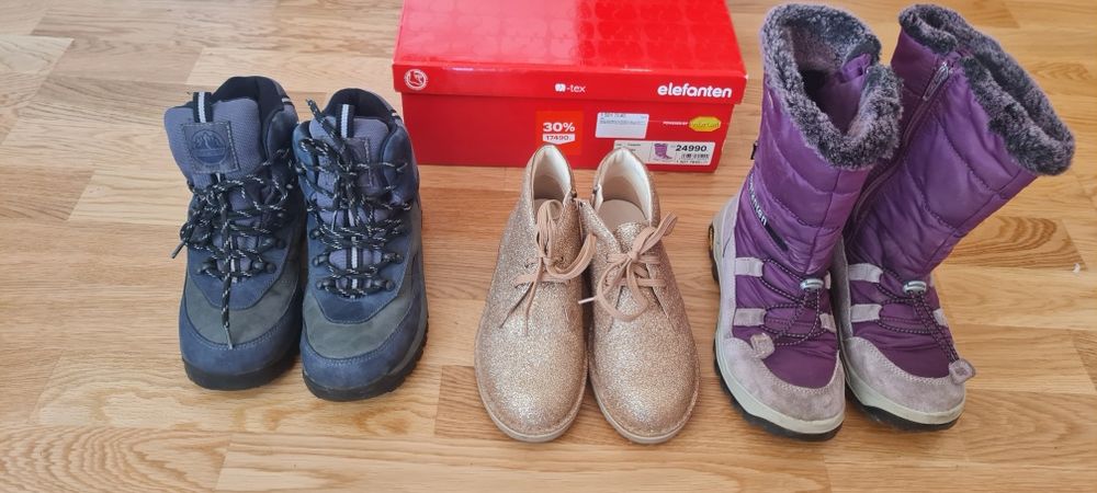 Cizme impermeabile Elefanten 36,ghete piele Clarks 33, ghete iarna36