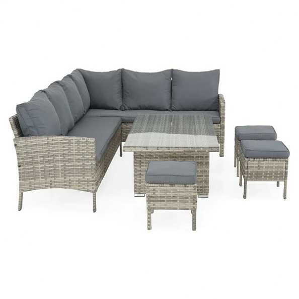 Set mobilier exterior gradina/balcon/terasa colțar 3 taburete OFERTA