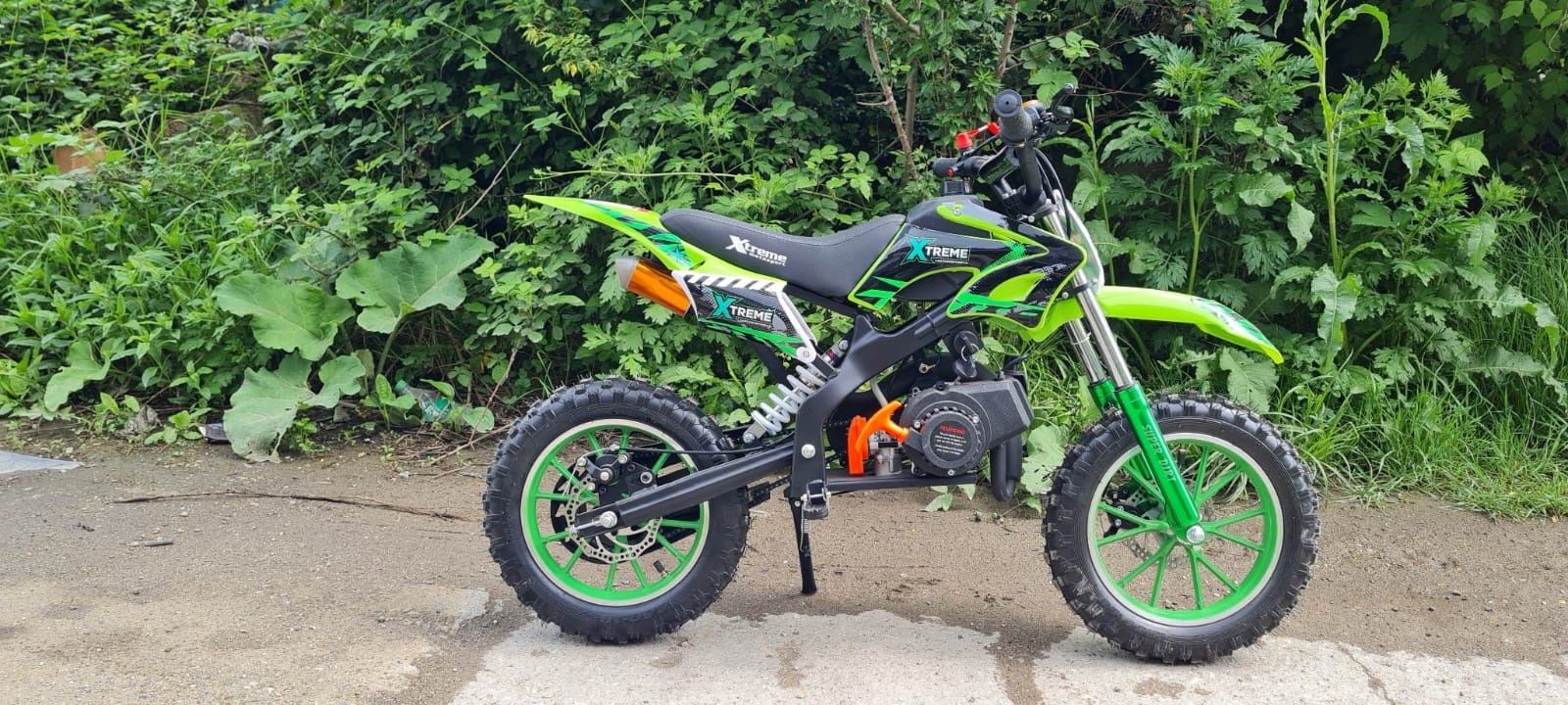 Motocross motoretă Cross Pocket Bike pentru copii cu motor pe benzina