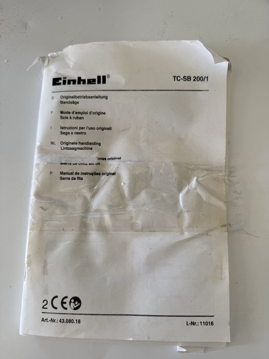 Vand fierastrau cu banda Einhell TC-SB 200/1,250W