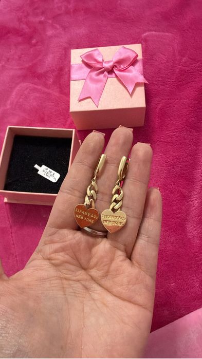 Итальянские золотые серьги Tiffany & Co — 5.08 гр, 585 проба