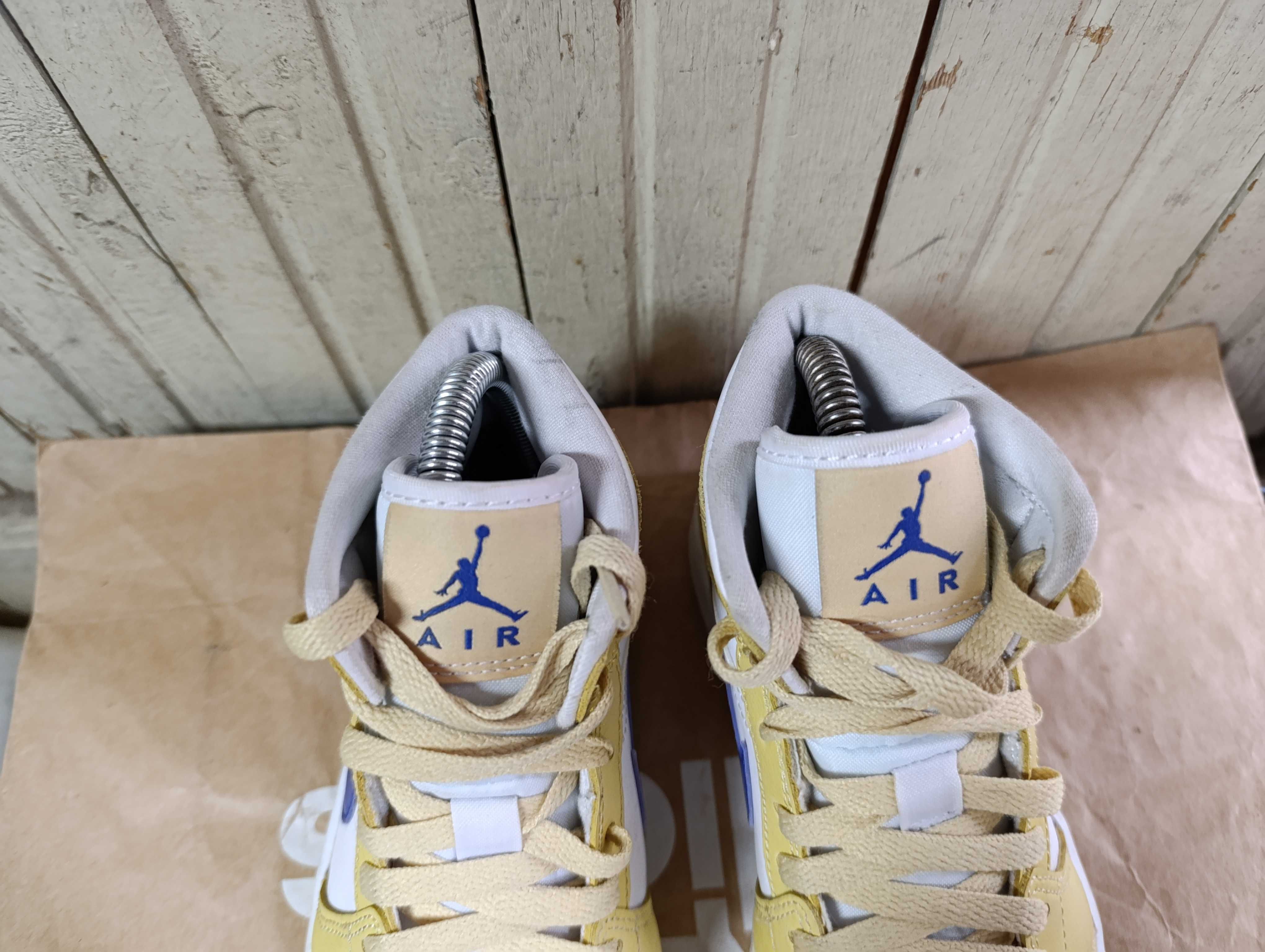 Jordan 1 Mid Lemon Wash Lapis''оригинални маратонки 37.5 номер