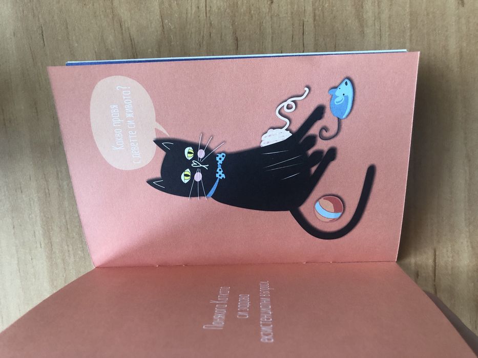 Книжка за котката с книгоразделител