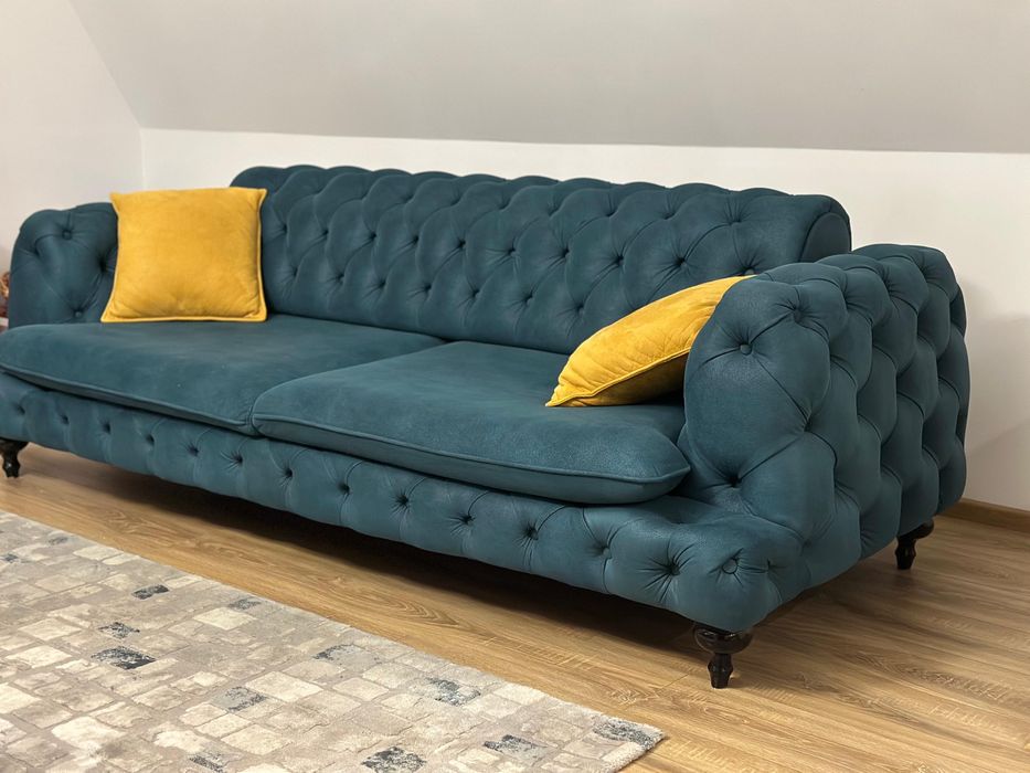 Canapea Chesterfield blue Tosca Italy