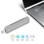 Adaptor SSD M.2 NGFF NVMe la USB-C 3.1 + USB 3.0 rack extern carcasa