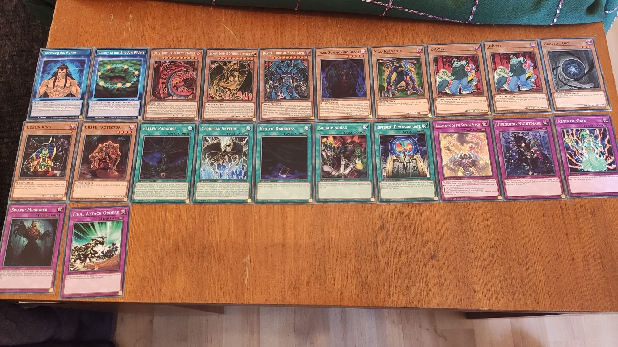 Speed duel Yugioh Duelst of shadows декчета