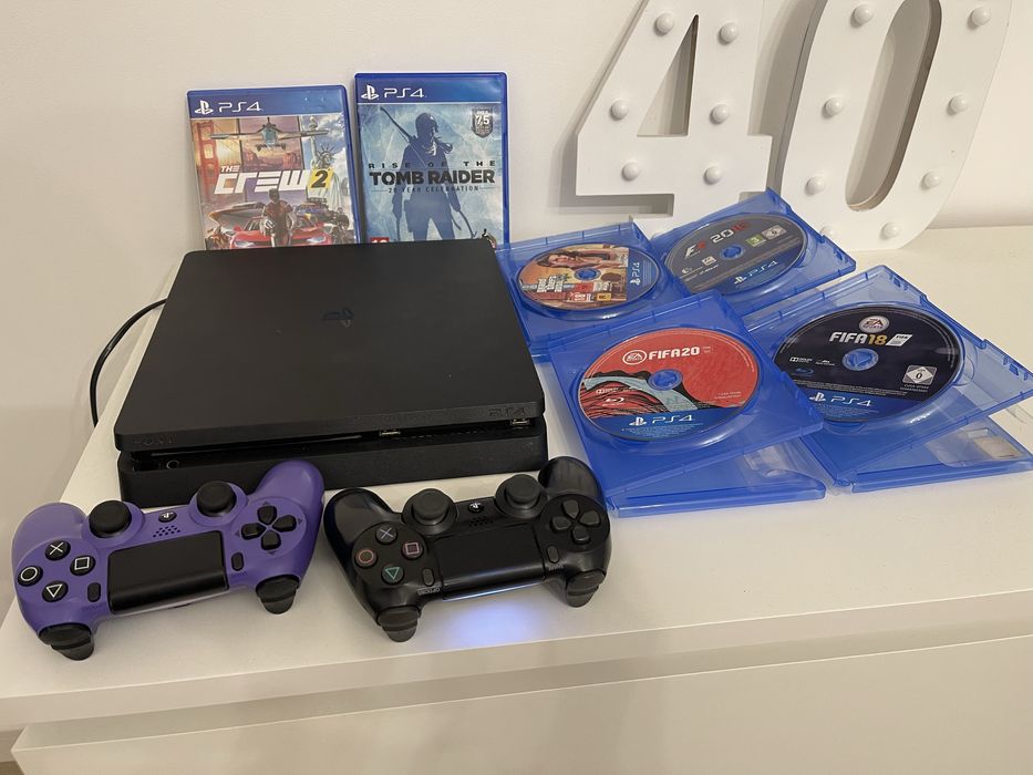 S4 Slim 500GB + 2 controllere + 6 jocuri