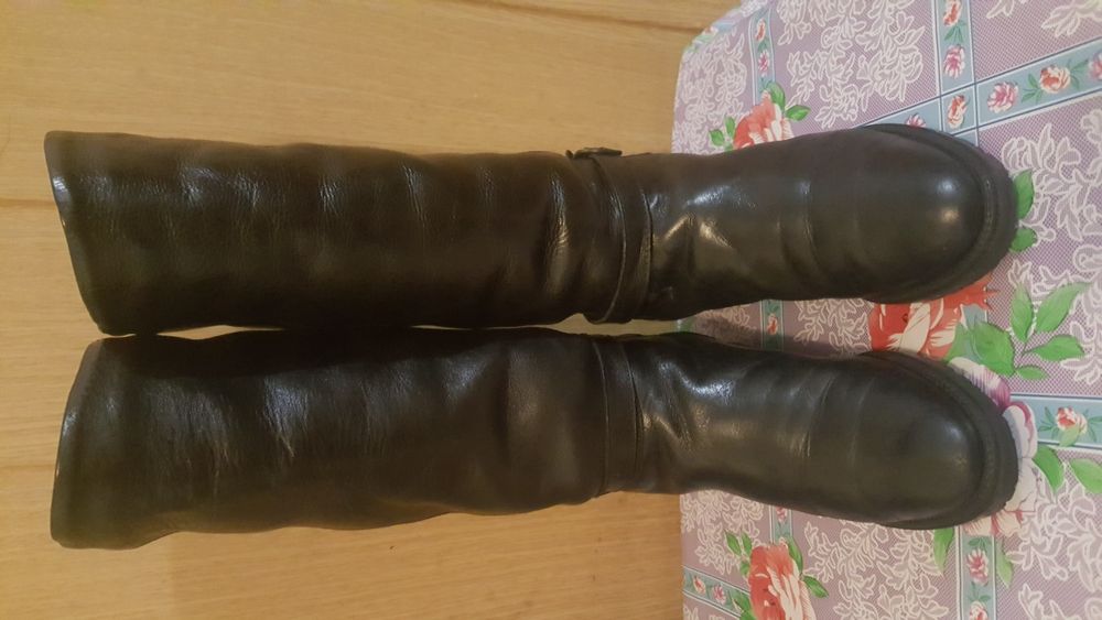 Cizme damă, înalte, de piele