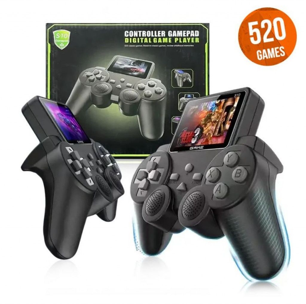 Преносима игрална конзола с Gamepad KEKEGAME S10, 520 игри TFT дисплей