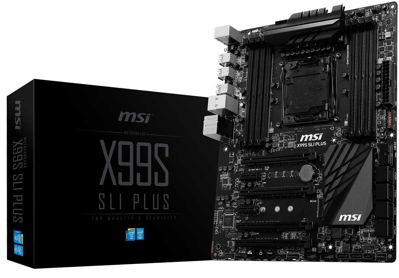 Дъно Дънна платка MSI X99S SLI PLUS 2011-3 X99 до 128GB DDR4