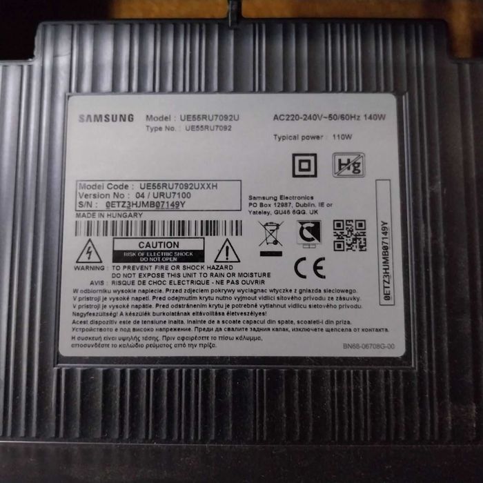 Телевизор Samsung 55 инча за части