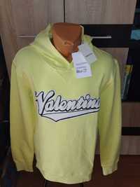 Hanorac Valentino 100% bumbac culoare galben marimea L nou