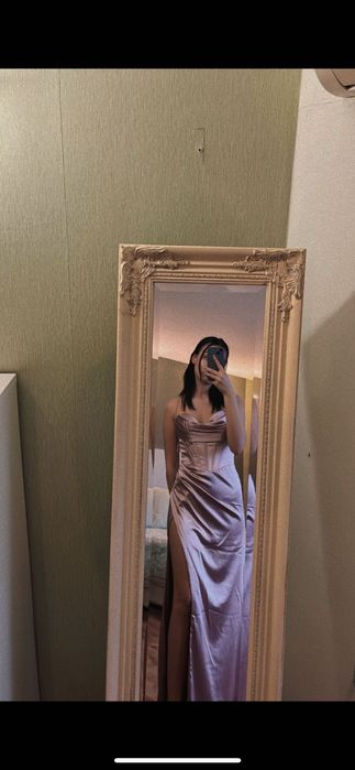 Бална Рокля (Розов Сатен)