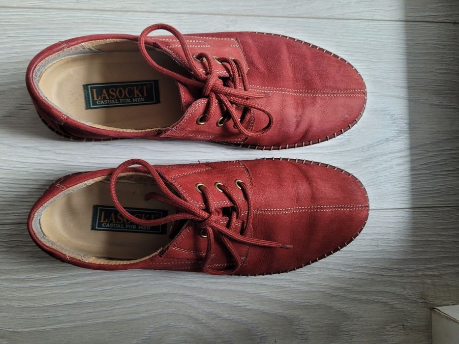 Lasocki Pantofi din piele întoarsă casual