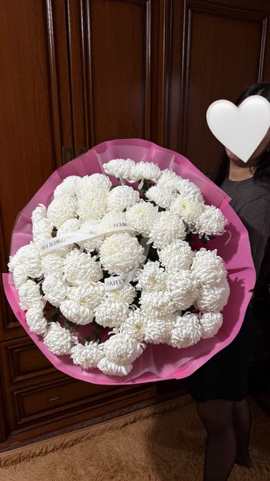 Цветы хризантема,свежие,80см