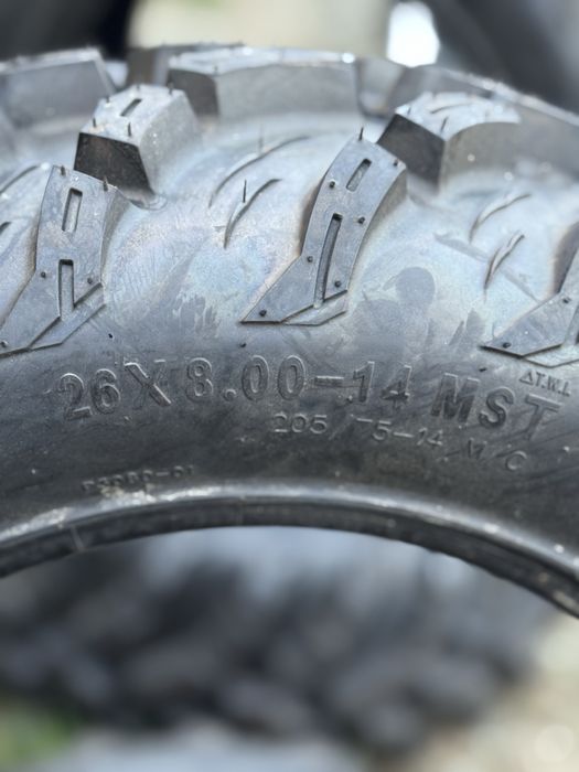 Vând 4 anvelope 26-10-14 și 26-8-14 Noi 0km !