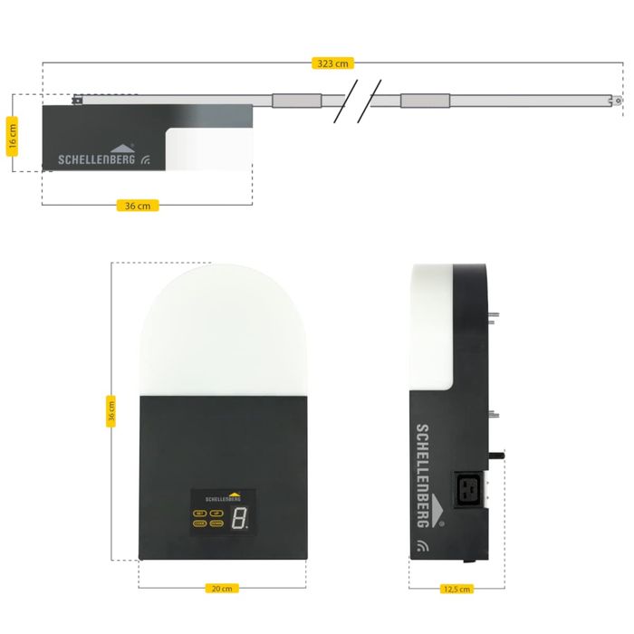 Kit de motorizare pentru portul de garaj Schellenberg 60923 Smart