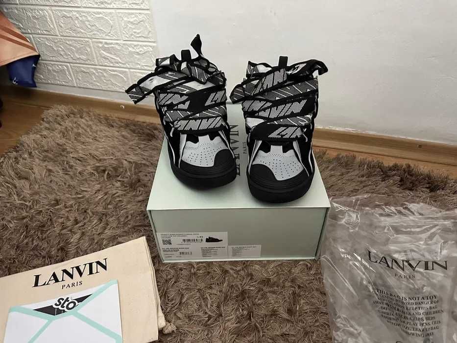 Sneakers Lanvin Curb Black Reflective (Marime 43 REAL/ORIGINAL STOCKX)