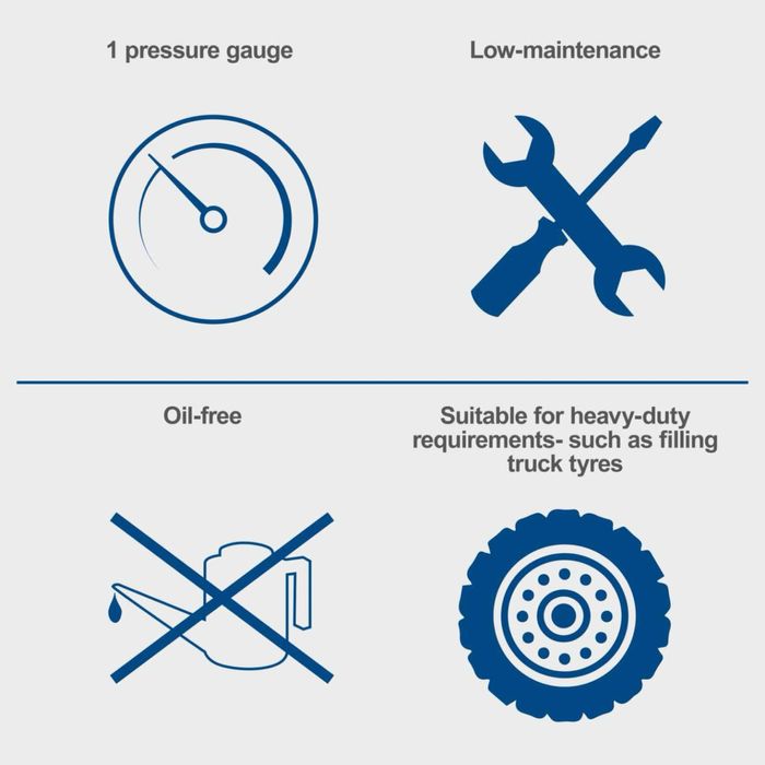 Компресор 10 бара, 50 л Scheppach HC51V 1500W