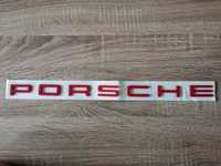 Червен надпис букви Порше / Porsche