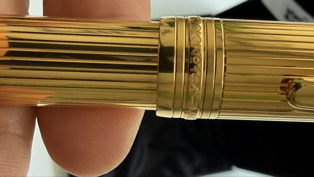 Montblanc Meisterstück 146 LeGrand Solitaire Vermeil Godron
