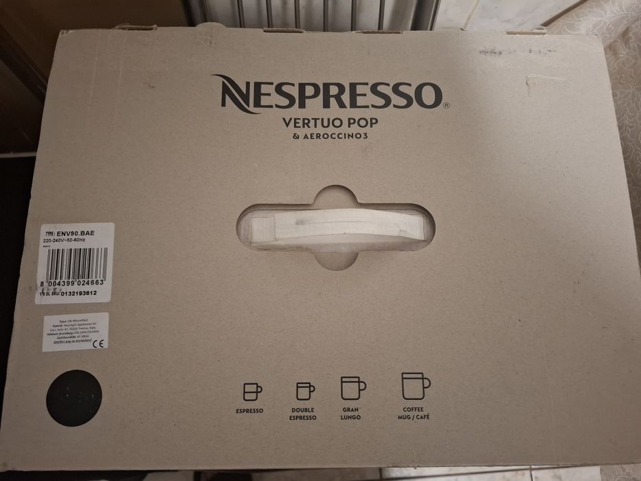 Nespresso Vertuo Pop, Aerocino 3, 150 lei volume cafea,24 luni garanți