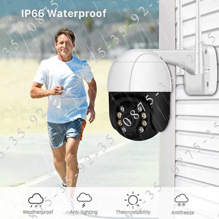iCSee 8MP Куполна PTZ IP CAMERA WiFi Външна ВОДОУСТОЙЧИВА камера Wi-Fi