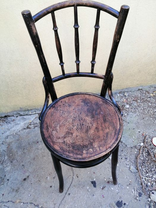Scaun thonet din lemn retro vintage colecție
