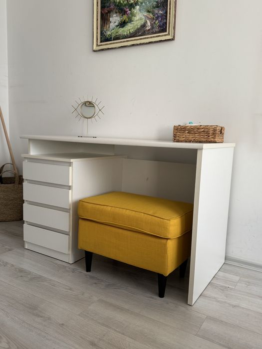 Бюро 60x120 4 чекмеджета бяло