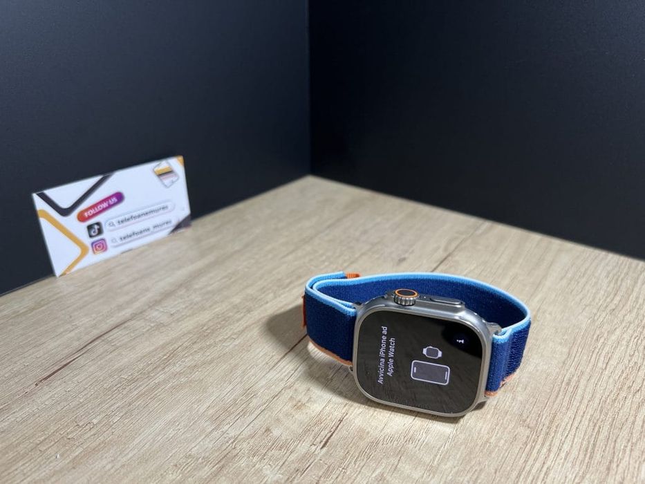 Apple Watch Ultra 49mm Natural Titanium Second-Hand Foarte Bun 3 ani g