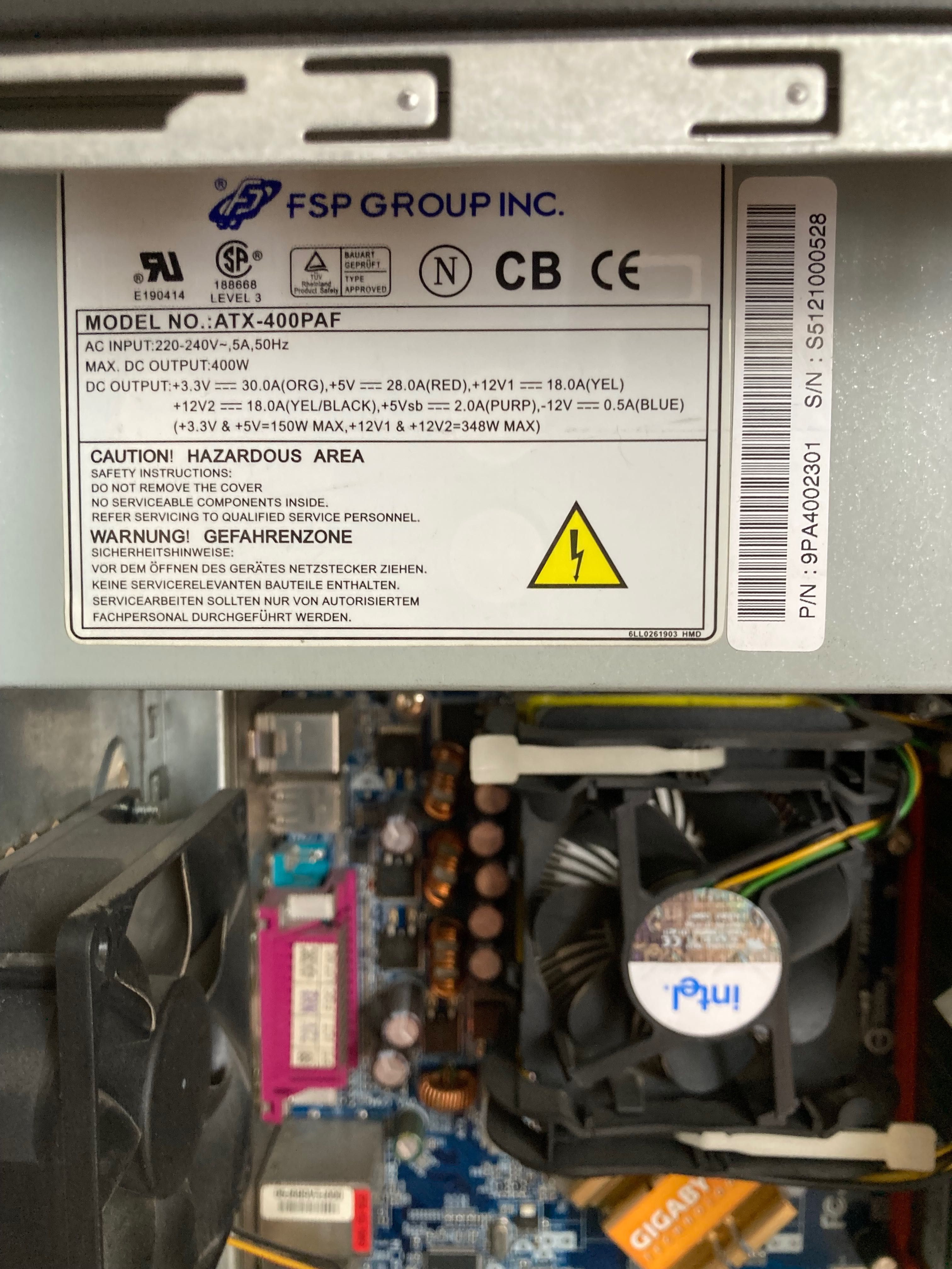 RETRO PC Pentium®-4 512RAM VIDEO G-FORCE-2 MX400