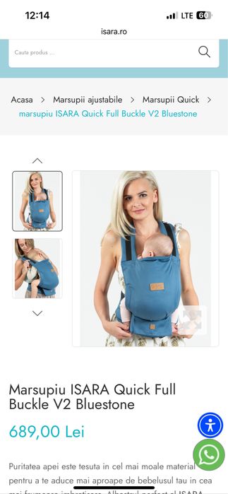 Marsupiu Isara Quick full buckle