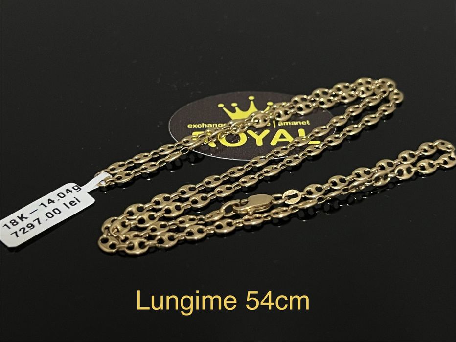 Bijuteria Royal CB : Lant aur 18k unisex 14,04gr