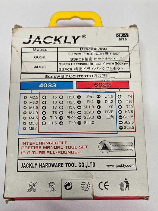 Set de instrumente manuale interschimbabile de precizie