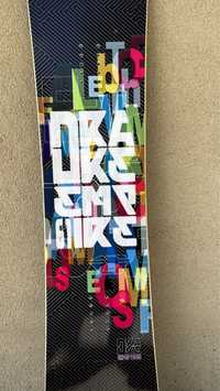 Placa snowboard Drake Empire profil Rocker 158 cm