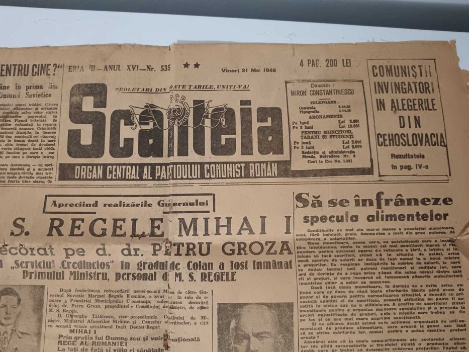 Ziarul Scanteia nr. 535 din 31 mai 1946