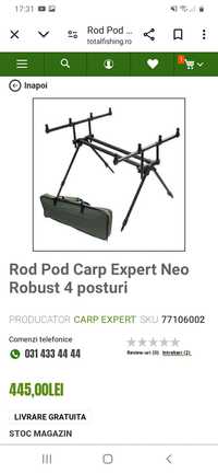 Rod pod carp expert neo robust cu 4 posturi