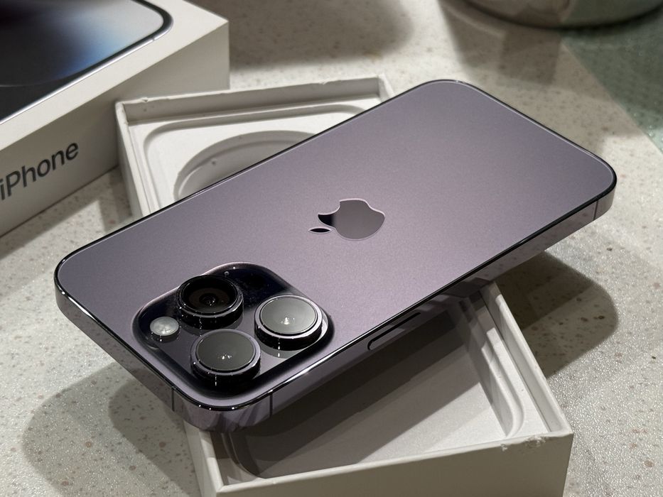 iPhone 14 Pro 256GB Deep Purple – Перфектен, 100% Батерия!