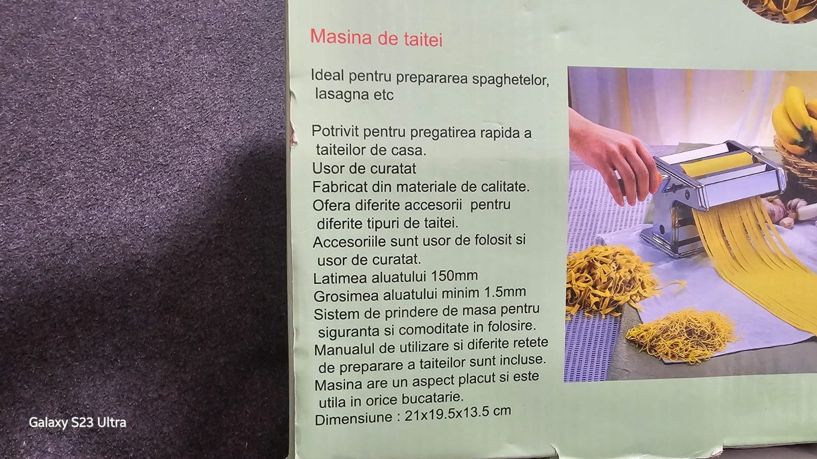 Masina de facut tăieței lasagna spaghete marca grunberg